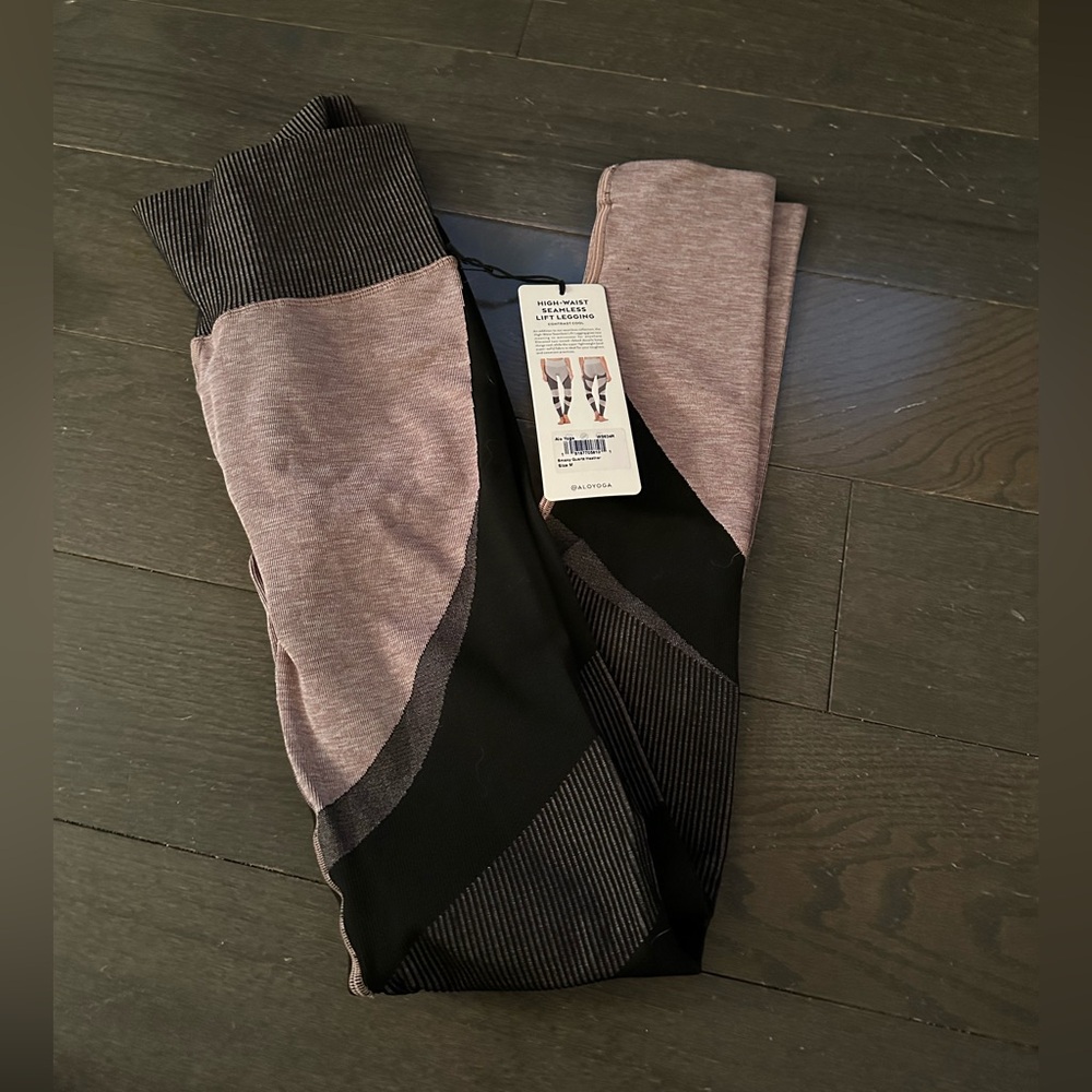 ALO Yoga Smoky Quartz Heather High-Waist Leggings
